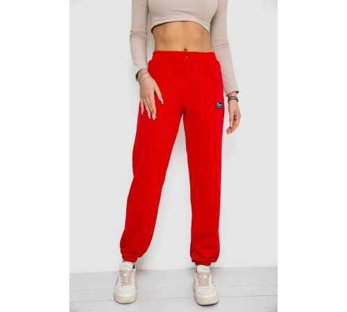 Спортивные брюки женские, цвет красный, 247R4670