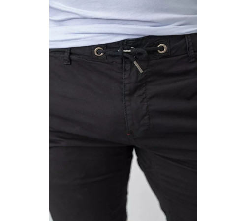 Шорти чоловічі однотонні, колір чорний, 244R7830