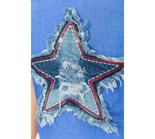 Майка жіноча, колір джинс, 172R102-1