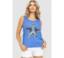 Женская майка, цвет джинс, 172R102-1