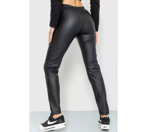 Лосины на флисе, цвет черный, 183R010