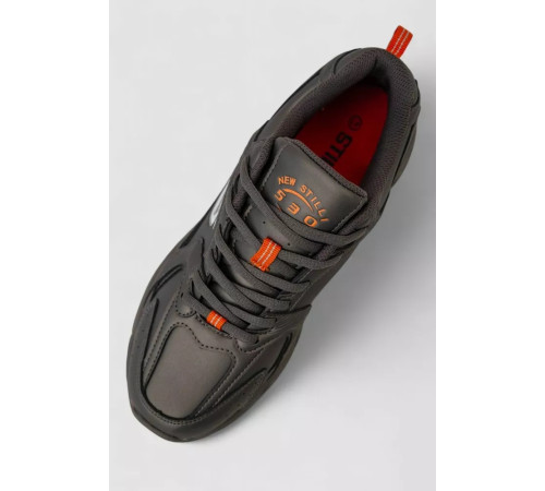 Кросівки чоловічі, колір сіро-помаранчевий, 248RCX617