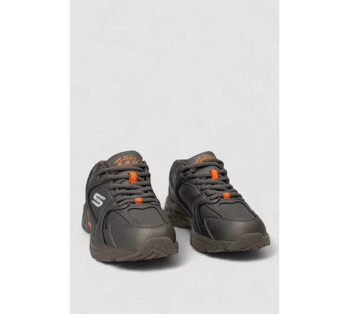 Кросівки чоловічі, колір сіро-помаранчевий, 248RCX617