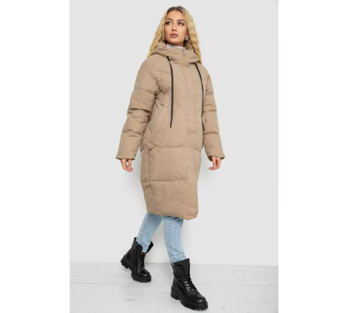Пуховик жіночий зимовий, колір бежевий, 243R8801