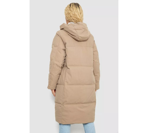 Пуховик жіночий зимовий, колір бежевий, 243R8801