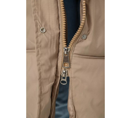 Пуховик жіночий зимовий, колір бежевий, 243R8801