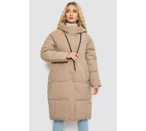 Пуховик жіночий зимовий, колір бежевий, 243R8801