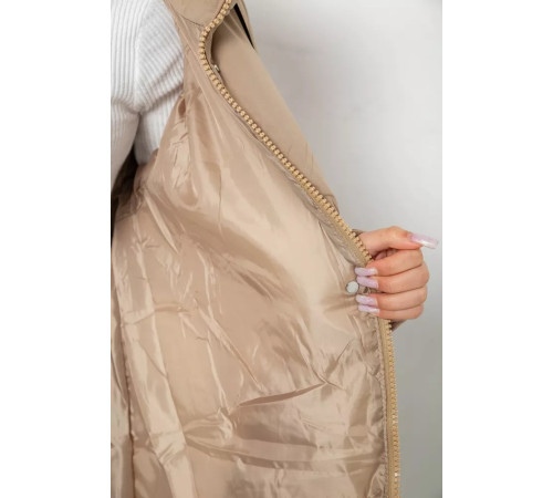 Пуховик жіночий зимовий, колір бежевий, 243R8801