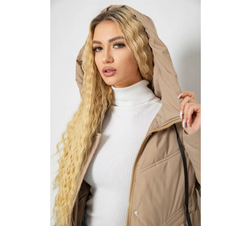 Пуховик жіночий зимовий, колір бежевий, 243R8801