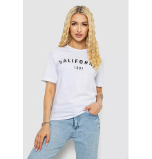 Футболка жіноча з принтом, колір білий, 241R134