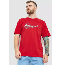 Футболка мужская батал, цвет красный, 208R019