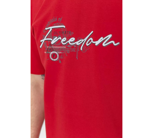 Футболка мужская батал, цвет красный, 208R019