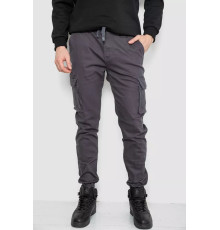 Штани чоловічі з кишенями, колір темно-сірий, 243R8075