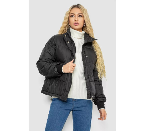 Куртка жіноча демісезонна, колір чорний, 244R1508