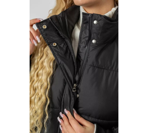 Куртка жіноча демісезонна, колір чорний, 244R1508