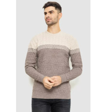 Светр чоловічий, колір бежево-молочний, 161R883