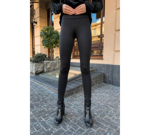 Лосины женские с лампасами, черного цвета, 172R408.