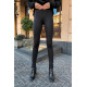 Лосины женские с лампасами, черного цвета, 172R408.
