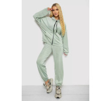 Спортивный костюм женский велюровый, цвет оливковый, 238R107.