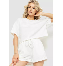 Костюм женский повседневный, цвет белый, 102R327.