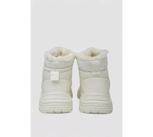 Кросівки жіночі зимові на хутрі, колір білий, 248RDM04