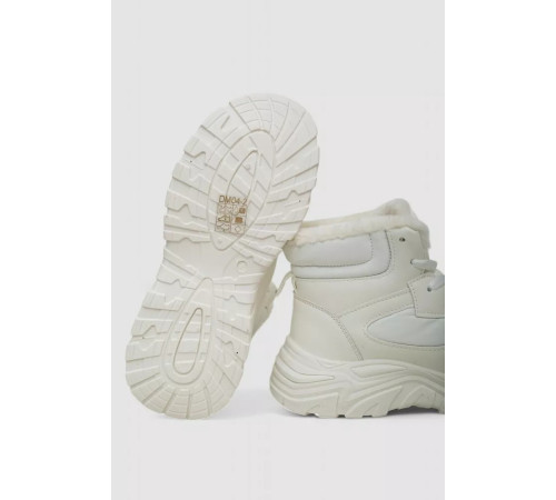 Кросівки жіночі зимові на хутрі, колір білий, 248RDM04