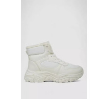 Кросівки жіночі зимові на хутрі, колір білий, 248RDM04