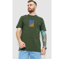 Футболка чоловіча батал, колір хакі, 208R018