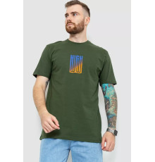 Футболка мужская батал, цвет хаки, 208R018