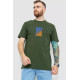 Футболка мужская батал, цвет хаки, 208R018
