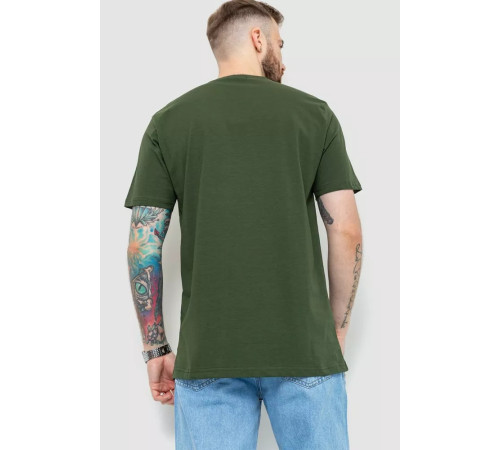 Футболка мужская батал, цвет хаки, 208R018