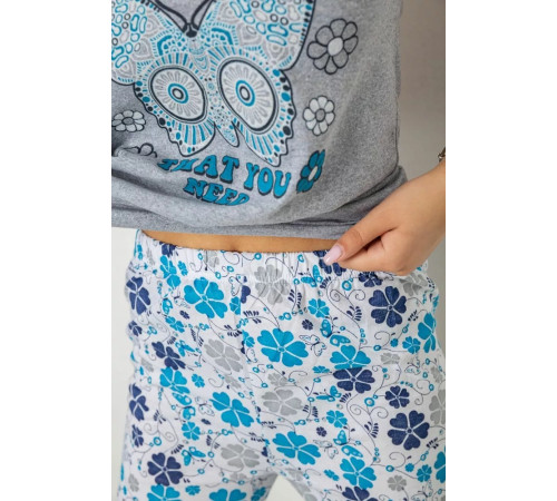 Піжама жіноча, колір сірий, 243R2528