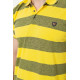 Поло чоловіче в смужку, колір жовтий, 214R6187