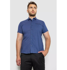 Сорочка чоловіча з принтом, колір синій, 214RK103