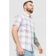 Рубашка мужская в клетку, цвет молочный, 214R244564