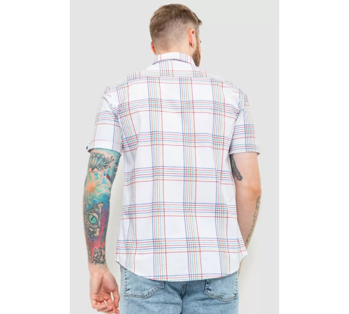 Рубашка мужская в клетку, цвет молочный, 214R244564