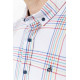 Рубашка мужская в клетку, цвет молочный, 214R244564