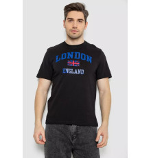 Футболка чоловіча з принтом, колір чорний, 241R1909