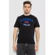 Футболка чоловіча з принтом, колір чорний, 241R1909
