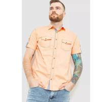 Сорочка чоловіча однотонна, колір персиковий, 186R7114