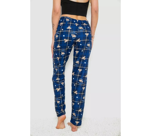 Штани жіночі домашні, колір синій, 238R1101-2