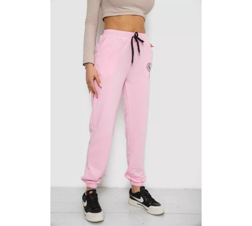 Спортивні штани жіночі, колір рожевий, 238R121