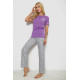 Пижама женская с принтом, цвет сиреневый, 243R9227.