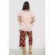 Женская пижама с принтом, цвет персиковый, 243R1602-005.