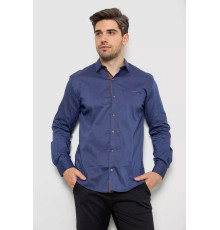 Сорочка чоловіча з принтом, колір синій, 214R7171