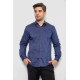 Рубашка мужская с принтом, цвет синий, 214R7171