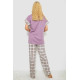 Пижама женская с принтом, цвет сиреневый, 243R8496