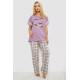 Пижама женская с принтом, цвет сиреневый, 243R8496