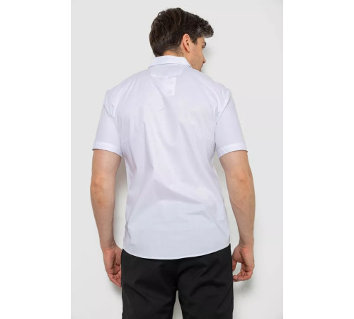 Сорочка чоловіча однотонна, колір білий, 214R7118