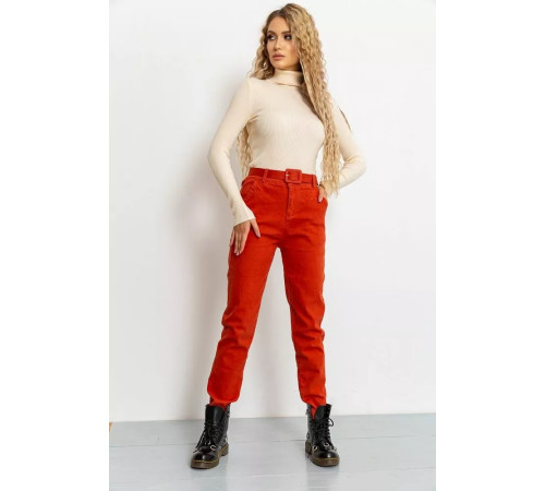 Штани жіночі, колір теракотовий, 131R111